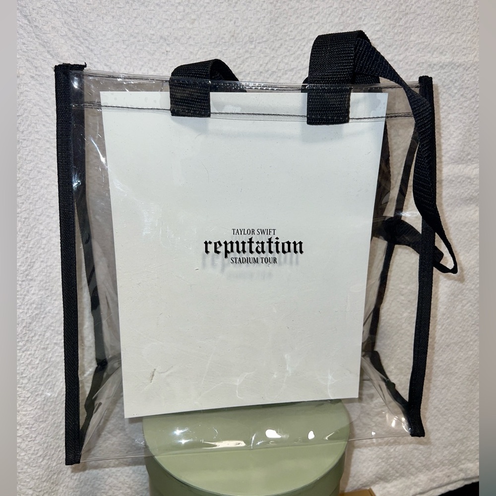 Taylor Swift Reputation Tour Clear Vinyl Tote Bag